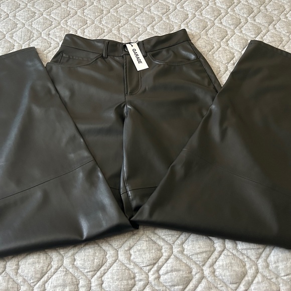 Garage Leather Wide-Leg Pants - Picture 2 of 4